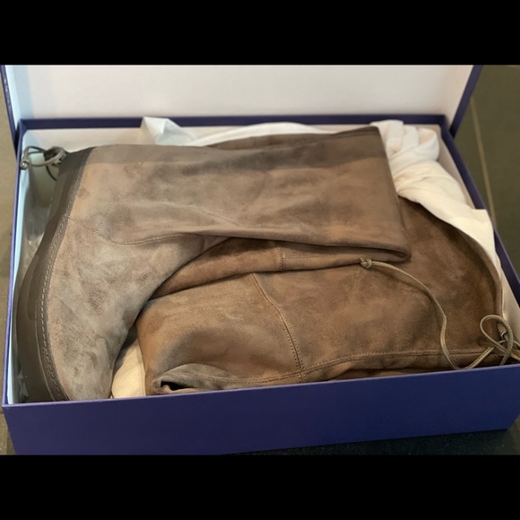 NIB Stuart Weitzman “playtime” over the knee suede boots sz10 - Picture 4 of 9